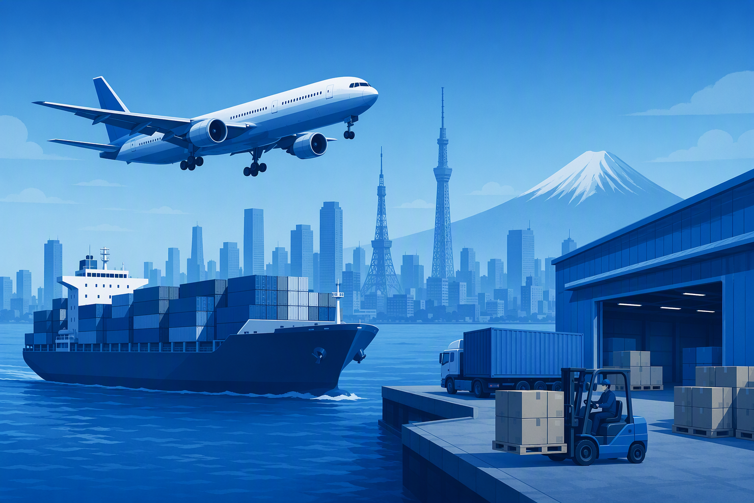 发日本的货，年底真正难的不是运费：日本国内物流的”2026年问题”让卡车和仓库又贵又难约，大公司9月底起也不再替客户垫关税了，再加上12月29日到1月3日这条链子基本停摆（附Q4倒推表和参考价）